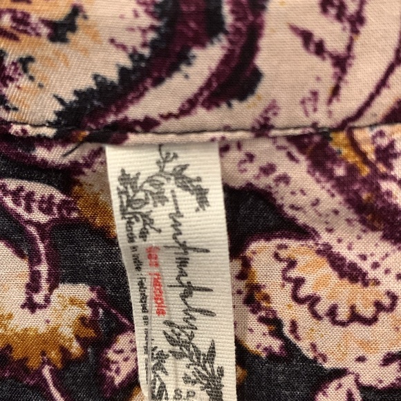 Free People Call Me Later Print Tie Neck Bodysuit. Small NWT - Picture 3 of 6